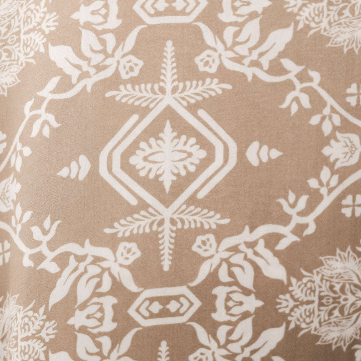 Tan with white pattern swatch