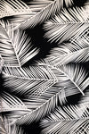 black with white fern pattern swatch
