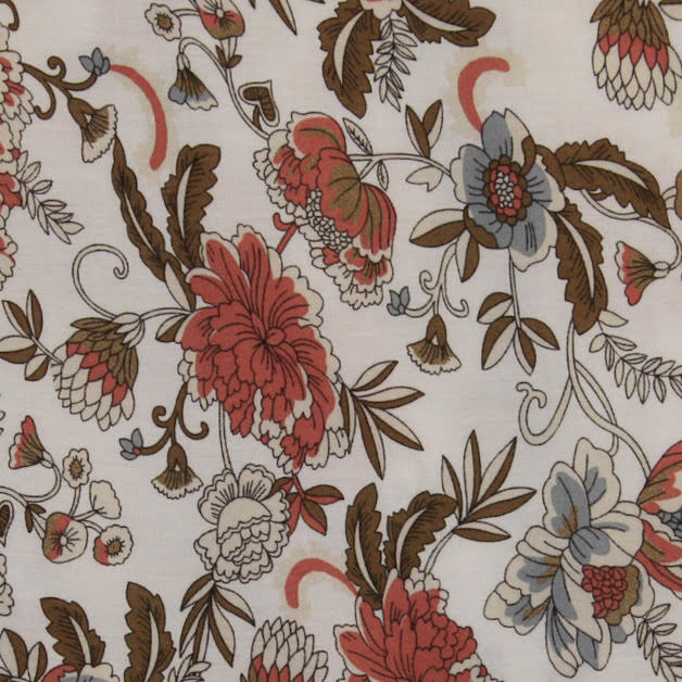 beige floral pattern swatch
