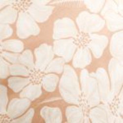 beige with white floral pattern swatch