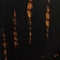 black with gold tiger stripes pattern swatch