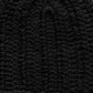 black crochet pattern swatch