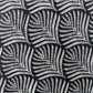 black with white shell pattern swatch