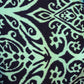 black with green pattern swatch