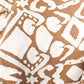 brown with large white pattern swath