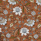 brown floral pattern swatch