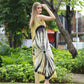 Yellow Tie Dye Summer Dress Side View