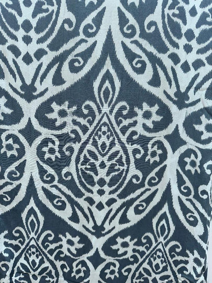 Gray with aqua pattern swatch