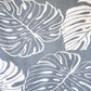gray with white palm leaf pattern swatch