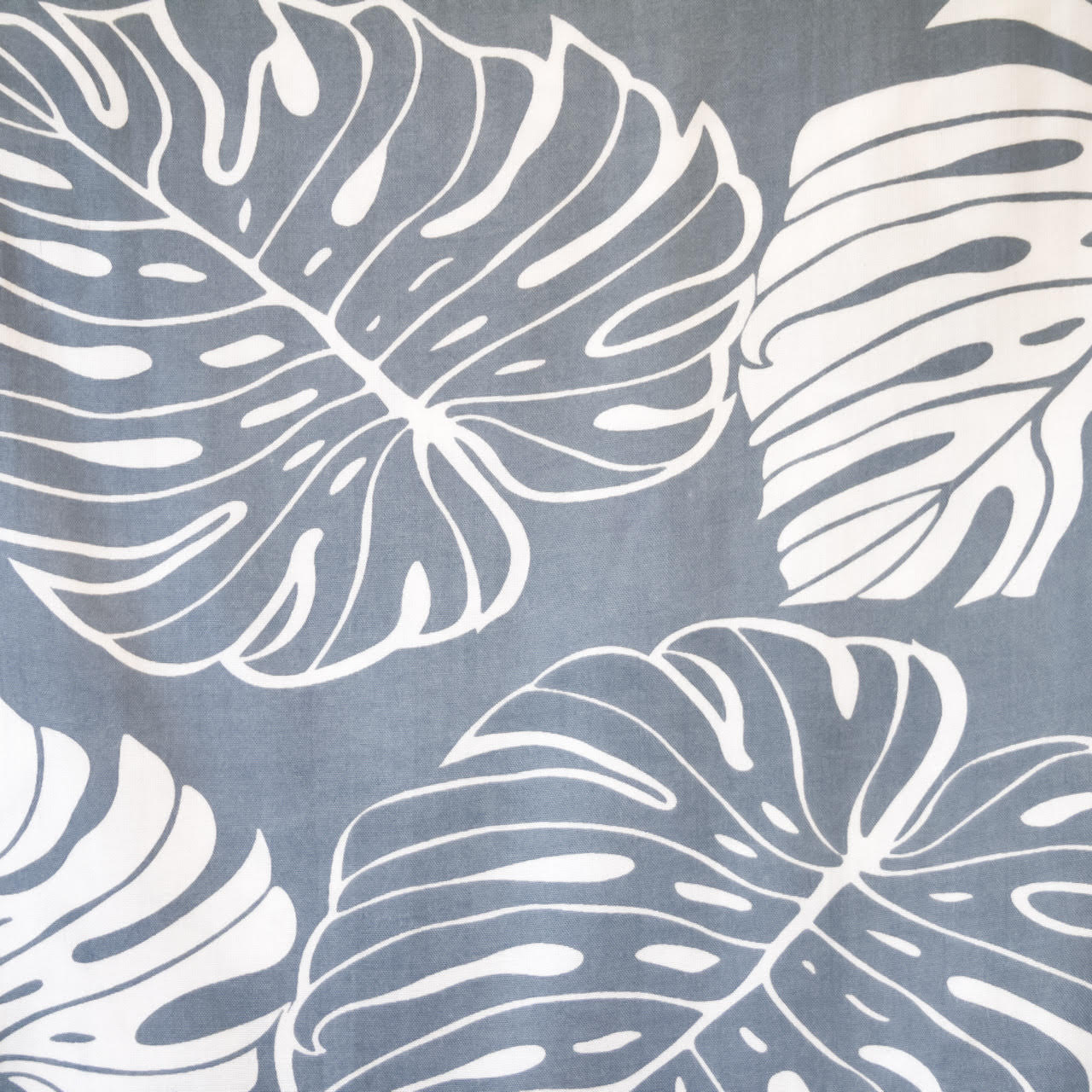 gray with white palm leaf pattern swatch