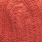 orange crochet pattern swatch