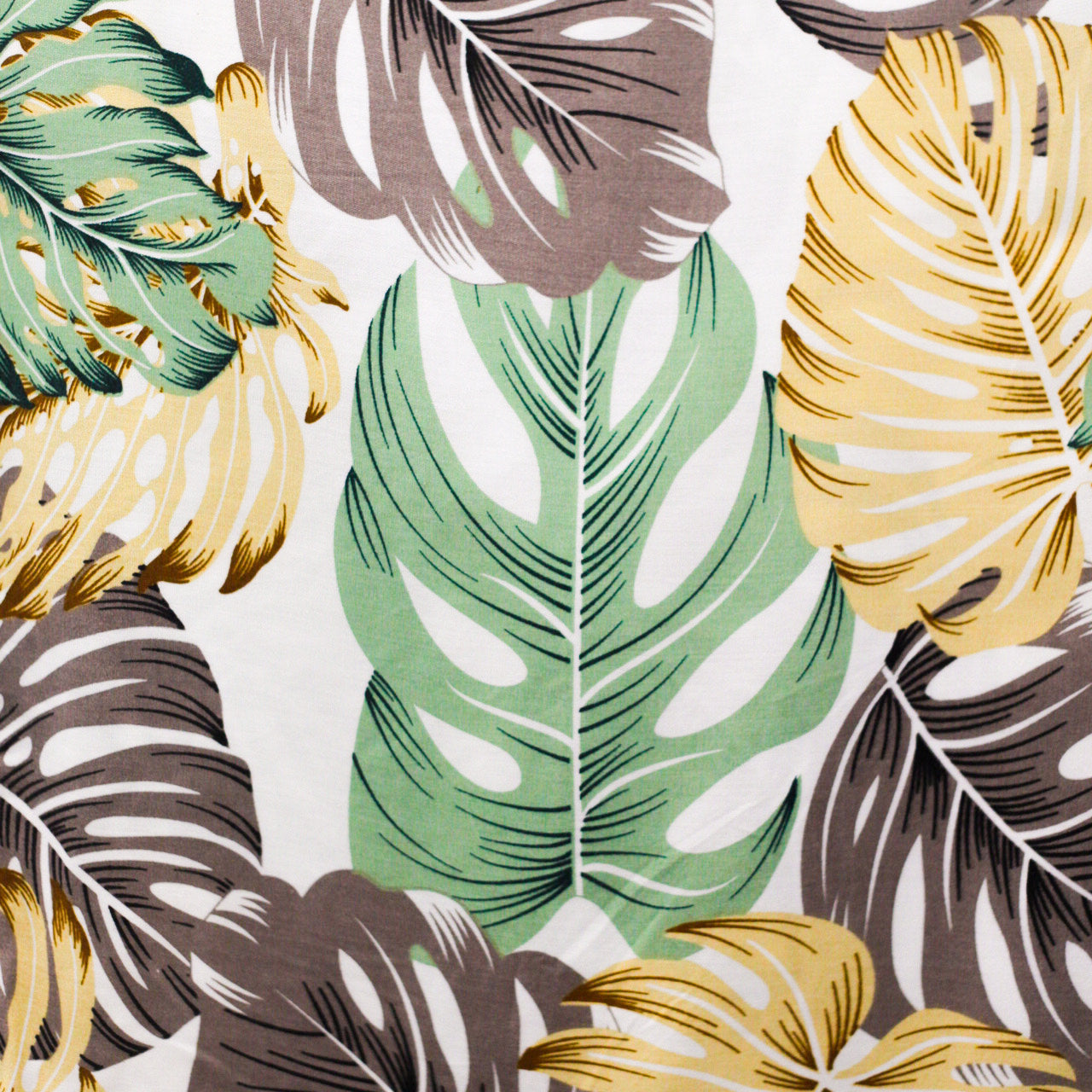tropical palm leaves pattern swatch