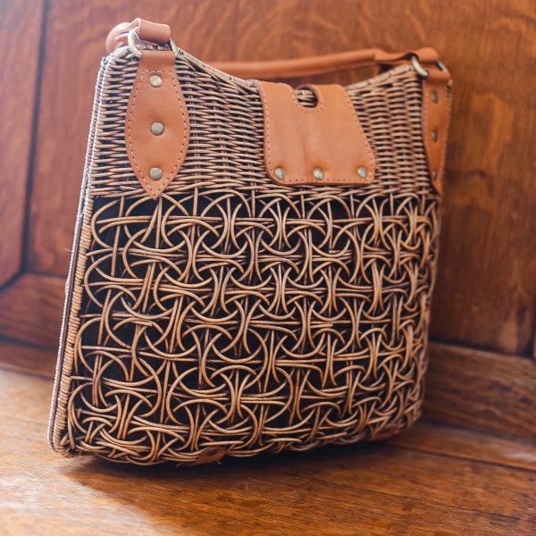 Large Handmade Rattan Bag - Image 5