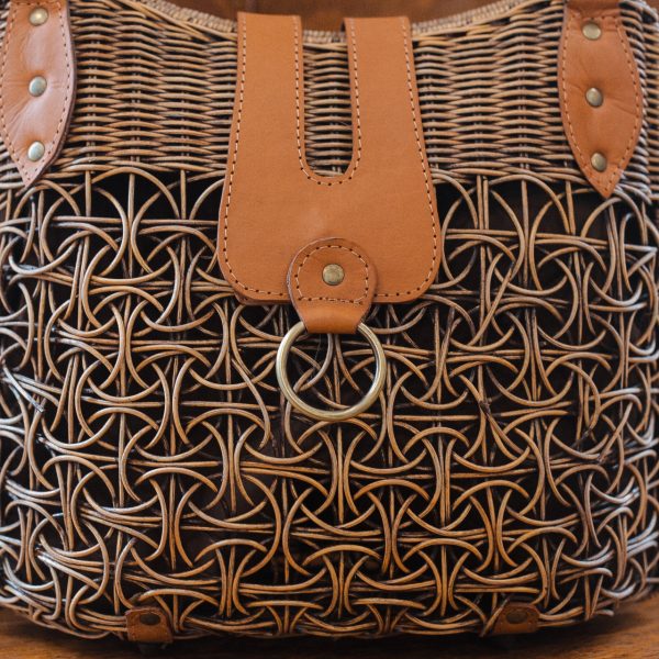 Large Handmade Rattan Bag - Image 7