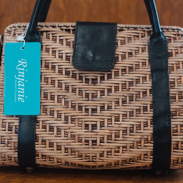 Medium Rattan Handmade Bag - Image 7