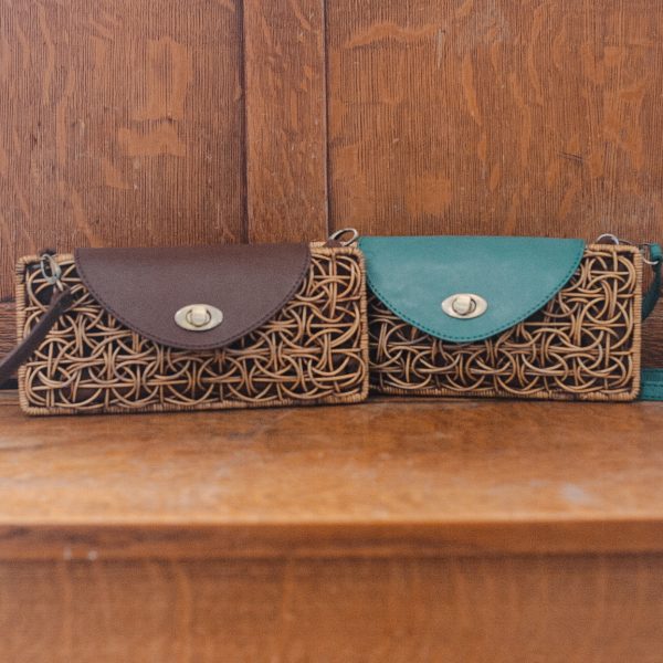 Rattan Clutch/Shoulder Purse - Image 5