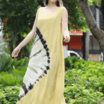 Summer Tie Dye Dress With Pocket