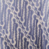 Blue With White Swirl Pattern Hand Stamped Batik Top