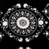 Black With White Dials Caftan