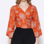 Boho Top With 3/4 Sleeves