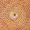 Natural Rattan Purse Round
